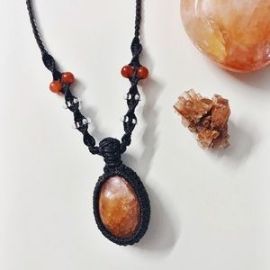 Carnelian Crystal Healing Necklace